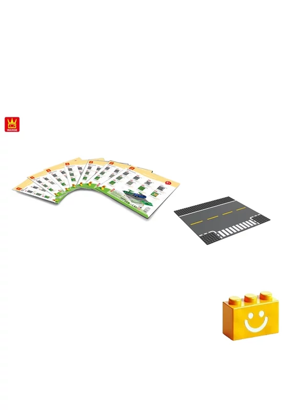 WANGE® 8813 | építőjáték alaplap - 100% kompatibilis minden más kedvelt márkával | 32x32 - út - T-elágazás