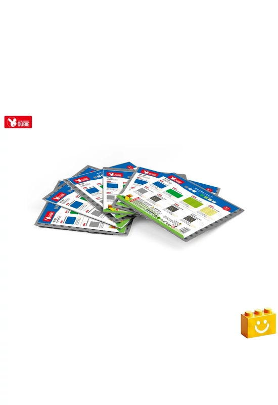WANGE® 907 | építőjáték alaplap nagy méretű kockákhoz - 100% kompatibilis minden más kedvelt márka nagy méretű kockáival | 12x12 – út kanyar