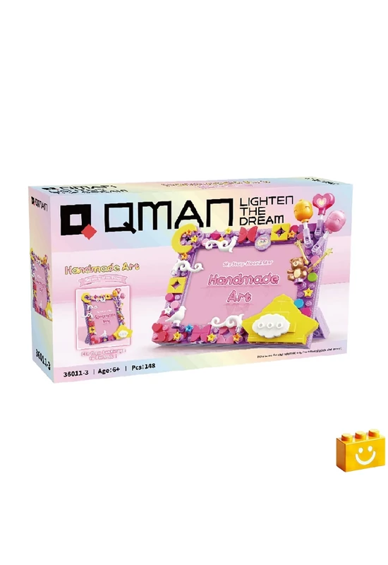 QMAN® 36011-3 - Hold és csillagok képkeret építőjáték - 100% kompatibilis minden más kedvelt márkával