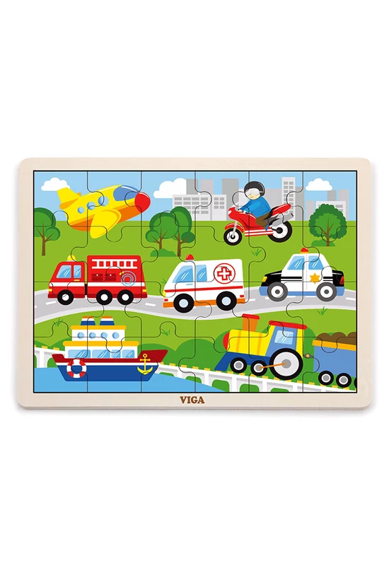Puzzle 24 db-os (járművek)