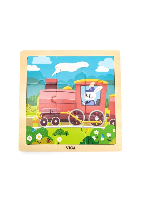 Puzzle 9 db-os vonatos