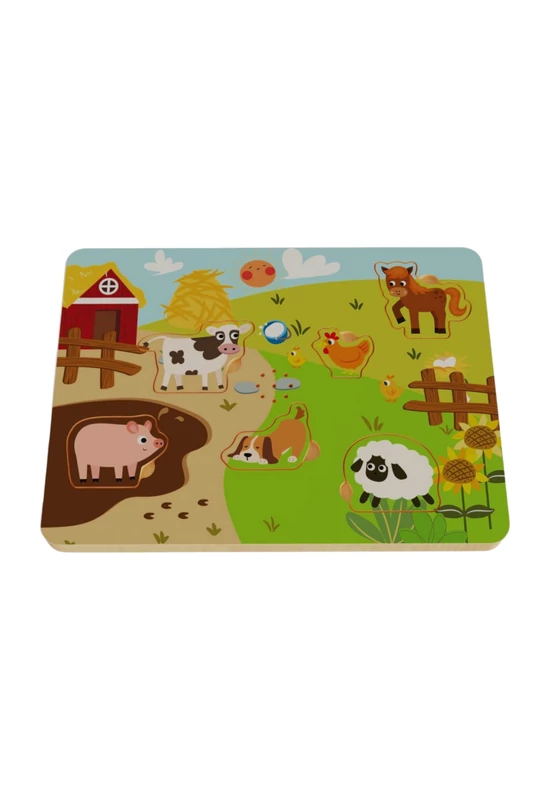 Hangot adó állatos puzzle
