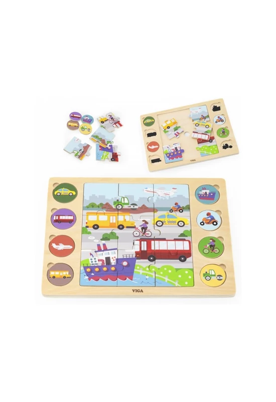Puzzle - találd meg a párokat - járműves