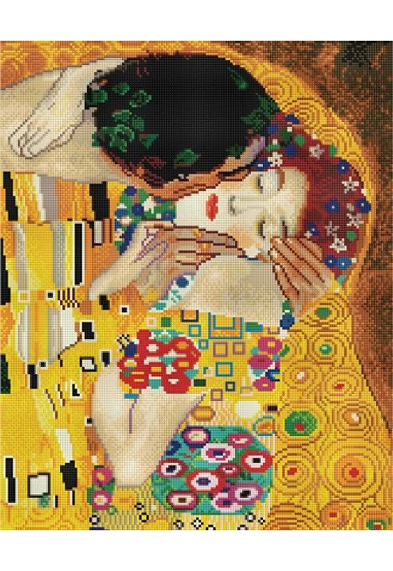 Klimt: A Csók - gyémánt mozaik festés - 40x50 cm