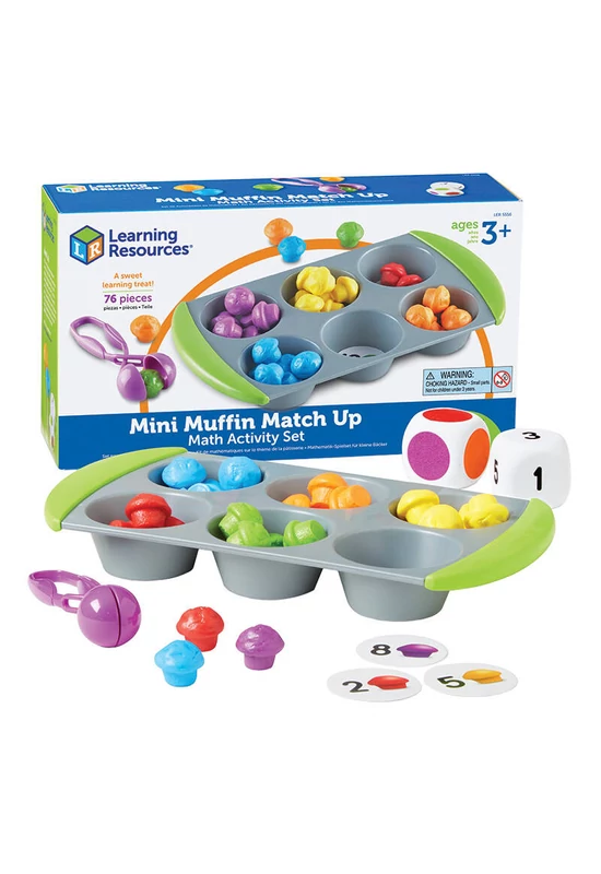 Learning Resources LER 5556 Mini Muffin Match Up matematikai tevékenységkészlet