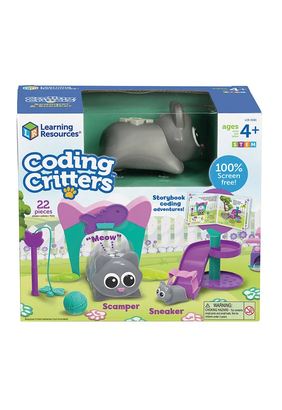 Learning Resources LER 3081 Coding Critters Scamper & Sneaker