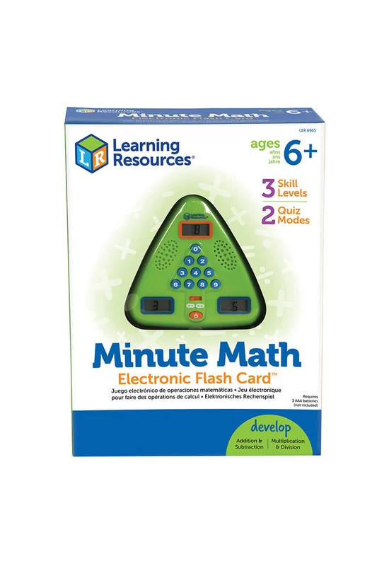 Learning Resources LER 6965 Minute Math Electronic Flash Card