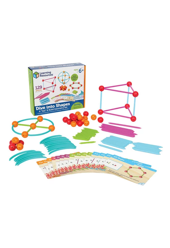 Learning Resources LER 1773 'Sea' and Build geometriai készletet
