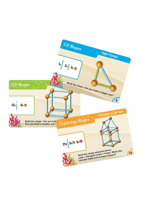 Learning Resources LER 1773 'Sea' and Build geometriai készletet