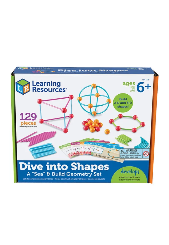 Learning Resources LER 1773 'Sea' and Build geometriai készletet