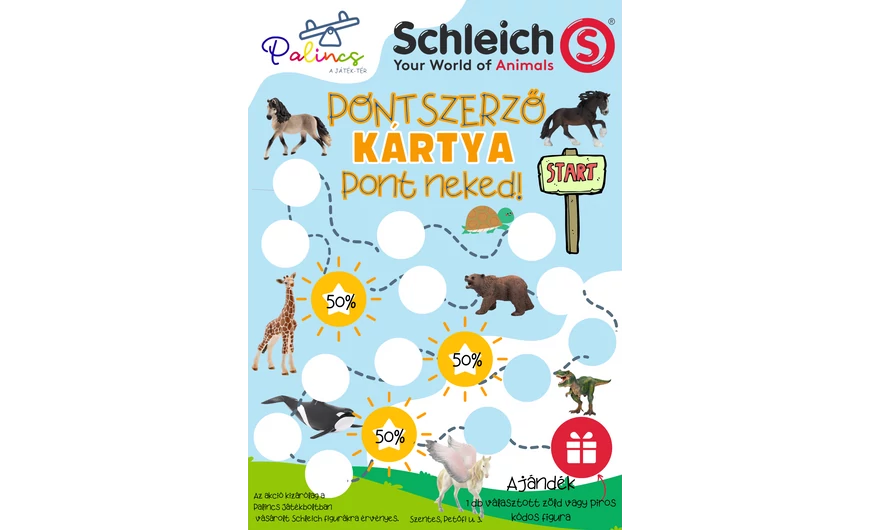 Schleich pontszerző kártya, pont Neked!